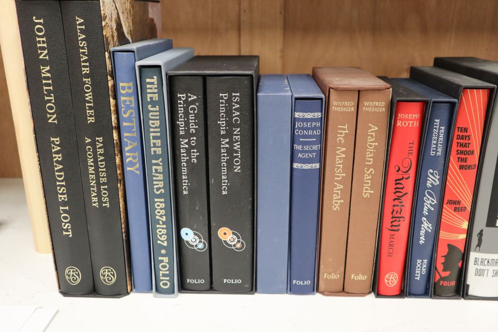 Folio Society - 44 Miscellaneous titles, including - Braudel, Fernand - The Mediterranean and the Mediterreanean World, 3 vols, 2000 an